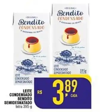 Mercantil Rodrigues Leite Condensado Bendito Semidesnatado tp 395g oferta