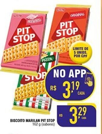 Mercantil Rodrigues Biscoito Marilan Pit Stop 162g oferta