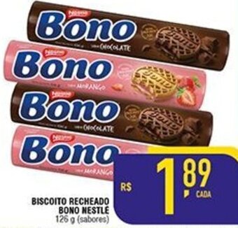 Mercantil Rodrigues Biscoito recheado Bono Nestle 126g oferta