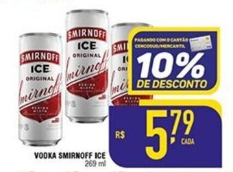 Mercantil Rodrigues Vodka Smirnoff Ice lata 269ml oferta