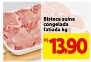 Mercado Extra Bisteca suina Congelada Fatiada 1kg oferta