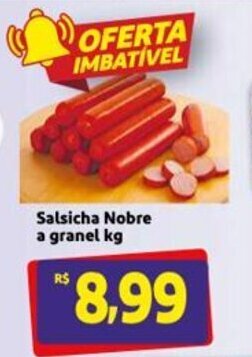 Mercado Extra Salsicha Nobre a granel 1kg oferta
