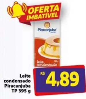 Mercado Extra Leite Condensado Piracanjuba tp 395g oferta