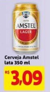 Mercado Extra Cerveja Amstel lata 350ml oferta