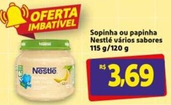 Mercado Extra Sopinha ou papinha Nestle varios sabores 115g/120g oferta