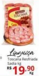 Ricoy Supermercados Linguica Toscana resfriada Sadia 1kg oferta
