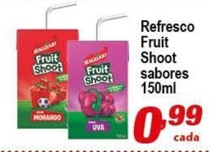 Ricoy Supermercados Refresco Fruit Shoot sabores 150ml oferta