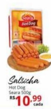 Ricoy Supermercados Salsicha Hot Dog Seara 500g oferta
