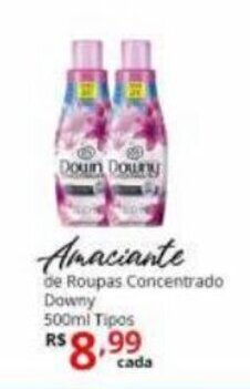 Ricoy Supermercados Amaciante de Roupas Concentrado Downy 500ml tipos oferta