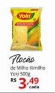 Ricoy Supermercados Flocao de Milho Kimilho Yoki 500g oferta