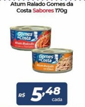 Atakarejo Atum Ralado Gomes da Costa sabores 170g oferta