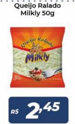 Atakarejo Queijo Ralado Milkly 50g oferta