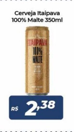 Atakarejo Cerveja Itaipava 100% Malte lata 350ml oferta
