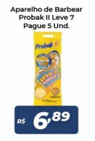 Aparelho de Barbear Probak II leve7 pague 5 unid.