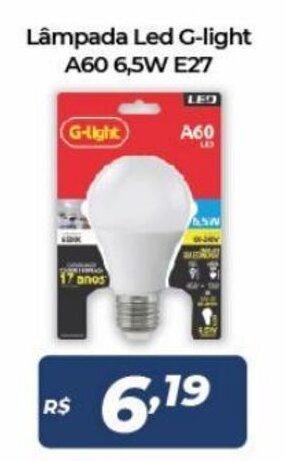 Atakarejo Lampada Led G-light A60 6.5W E27 oferta