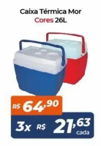 Atakarejo Caixa Termica Mor Cores 26L oferta