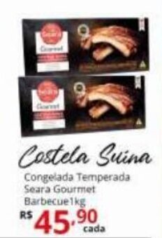 Ricoy Supermercados Costela Suina Congelada Temperada Seara Gourmet Barbecue 1kg oferta