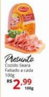 Ricoy Supermercados Presunto Cozido Seara fatiada cada 100g oferta