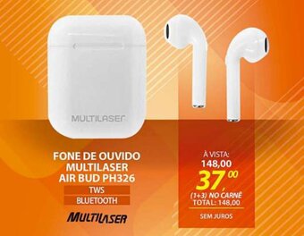 Lojas Cem Fone de Ouvido Multilaser Air Bud PH326 oferta