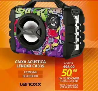 Lojas Cem Caixa Acustica Lenoxx CA335 oferta