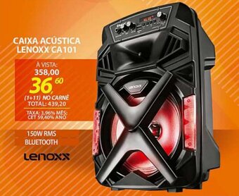 Lojas Cem Caixa Acustica Lenoxx CA101 oferta