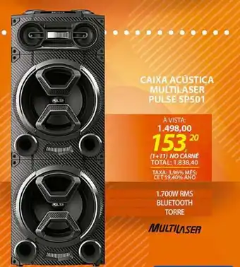 Caixa Acustica Multilaser Pulse SP501