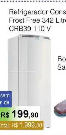 Refrigerador Consul Frost Free 342 Litros Crb39 110 V