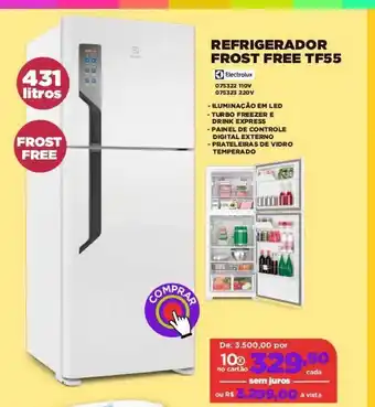 Refrigerador Frost Free Tf55 Electrolux