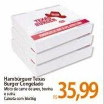 Atacadão Hamburguer Texas Burger Congelado oferta