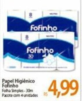 Atacadão Papel Higiénico Fofinho oferta