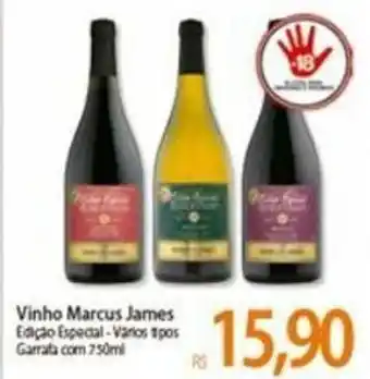 Atacadão Vinho Marcus James 750ml oferta