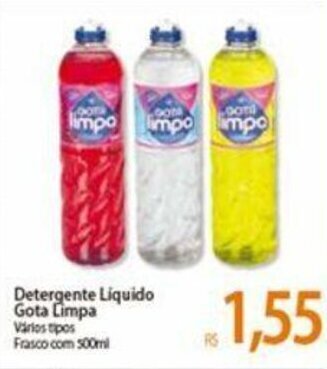 Atacadão Detergente Liquido Gota Limpa 500ml oferta