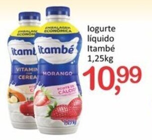 Rede Litoral de Supermercados Iogurte Liquido Itambe 1.25kg oferta