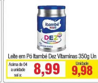 Spani Atacadista Leite Em Pó Itambé Dez Vitaminas 350g oferta