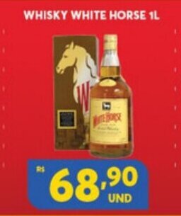 Atacadão Centro Sul Whisky White Horse 1L oferta