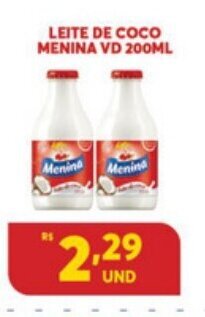 Atacadão Centro Sul Leite de Coco Menina VD 200ml oferta
