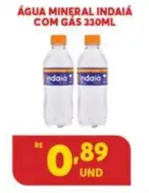 Atacadão Centro Sul Agua Mineral Indaia com gas 330ml oferta