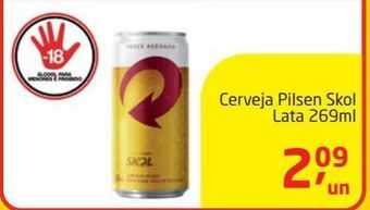 Tenda Atacado Cerveja pilsen skol lata 269ml oferta