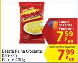 Tenda Atacado Batata palha crocante kari-kari pacote 400g oferta