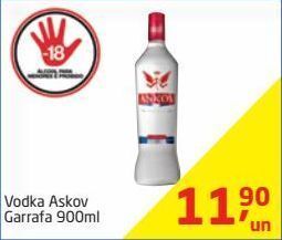 Vodka askov garrafa 900ml