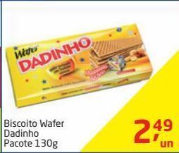Tenda Atacado Biscoito wafer dadinho pacote 130g oferta