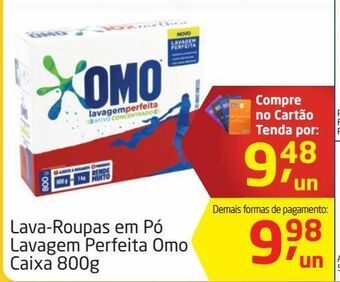 Tenda Atacado Lava-roupas em pó lavagem perfeita omo caixa 800g oferta