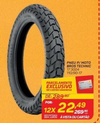 GBarbosa Pneu p/ moto bros technic oferta