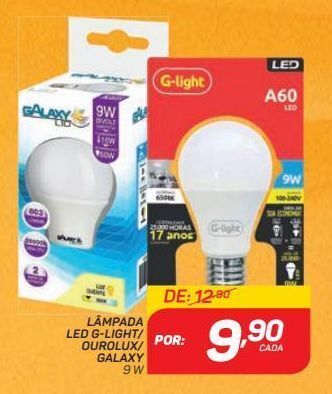 GBarbosa Lâmpada led g-light/ ourolux/ galaxy oferta