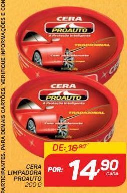 GBarbosa Cera limpadora proauto 200 g oferta
