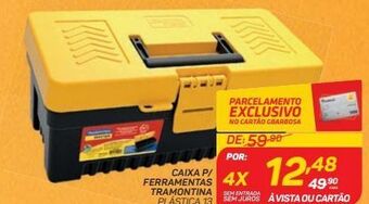 GBarbosa Caixa p/ ferramentas tramontina plástica 13 oferta