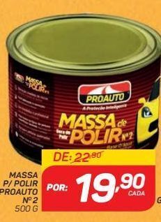 GBarbosa Massa p/ polir proauto n0 2 500 g oferta