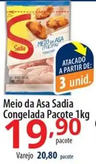 Akki Atacadista Meio da Asa Sadia Congelada Pacote oferta