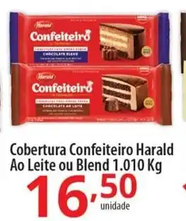 Akki Atacadista Cobertura Confeiteiro Harald ao Leite ou Blend 1.010kg oferta