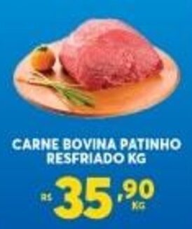 Atacadão Centro Sul Carne Bovina Patinho Resfriado 1kg oferta